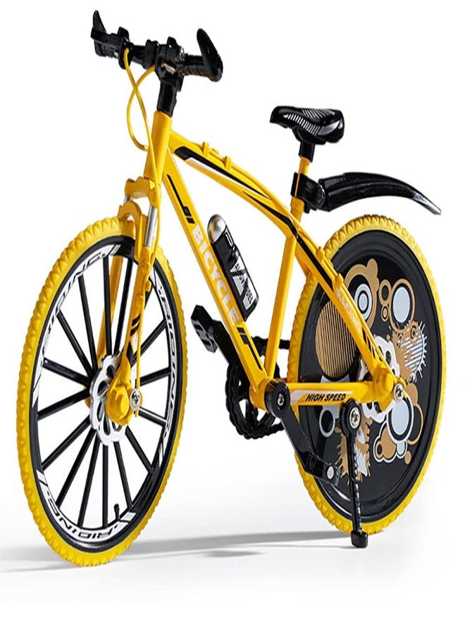 Magicwand 1:8 Scale【Toy-Miniature】 Die-Cast Alloy Based Off-Road Toy Bicyle Fully Working Model for Collectors【Yellow】 - Image 1